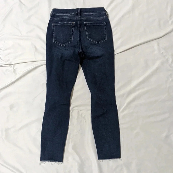 PACSUN High Rise Ripped Jegging, Color Dark Wash Size 24 S - Picture 3 of 15